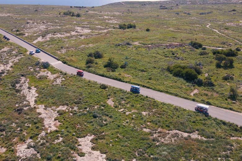 Durante el tour en tuk tuk por Gozo