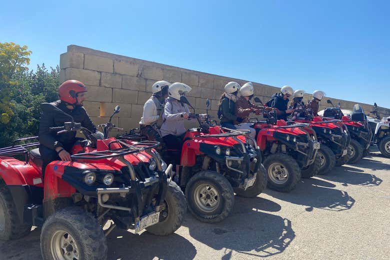 Quads listos para el recorrido