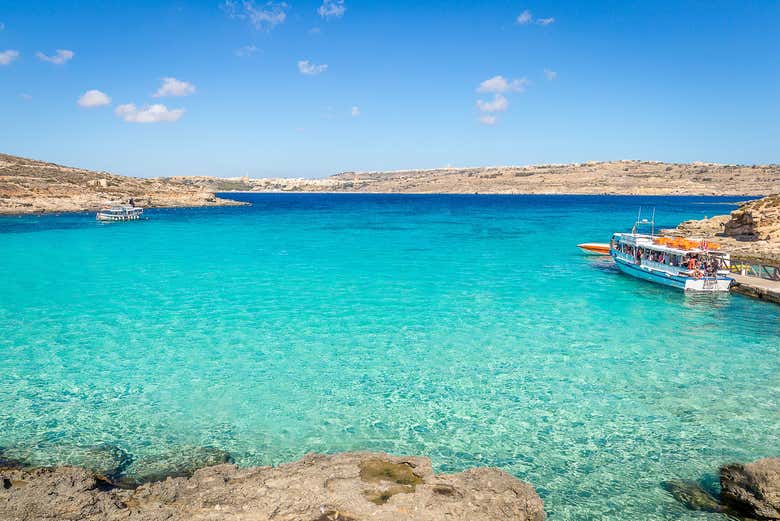 Laguna azul de Comino